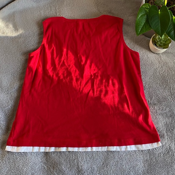 Vintage Y2K red tanktop size large - Picture 4 of 5